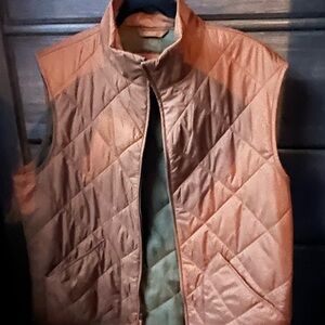 J. Crew Quilted Vest - Peach